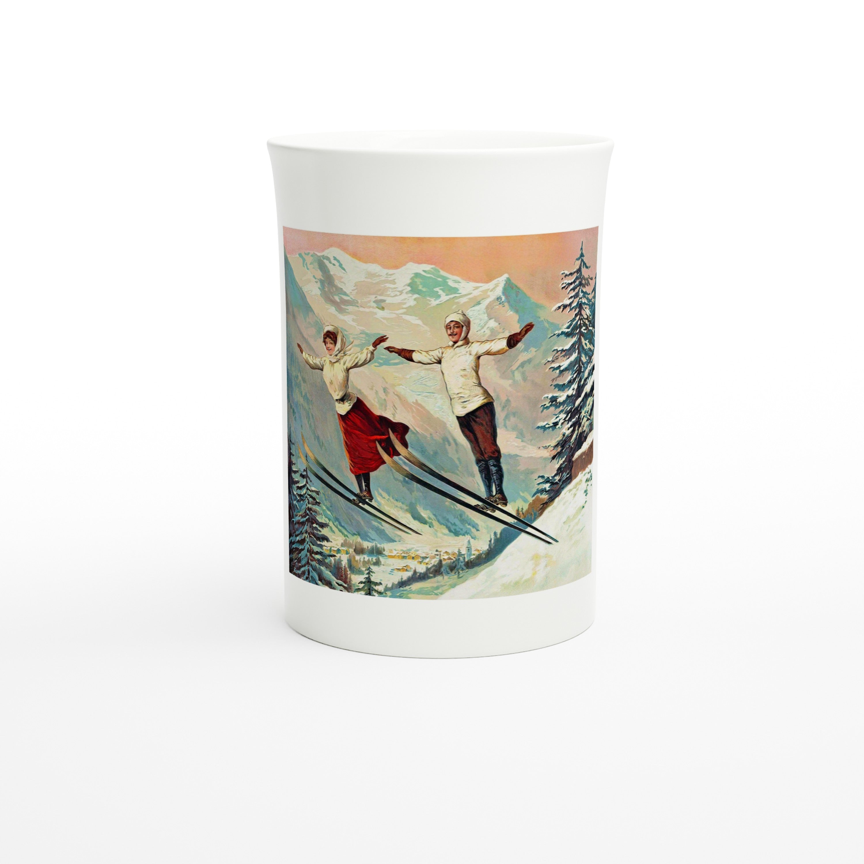 Tamagno: Chamonix Ski Jumpers – Art Mug | Tazzarte