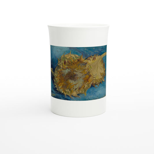 Van Gogh, Sunflowers 1887 – Tazzarte fine porcelain mug, front view