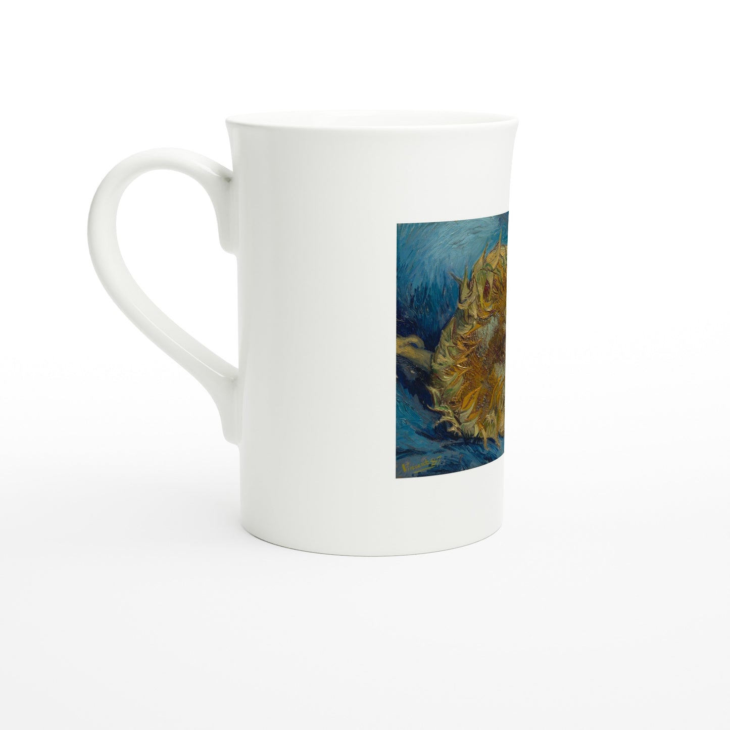 Tazzarte fine porcelain mug, left view