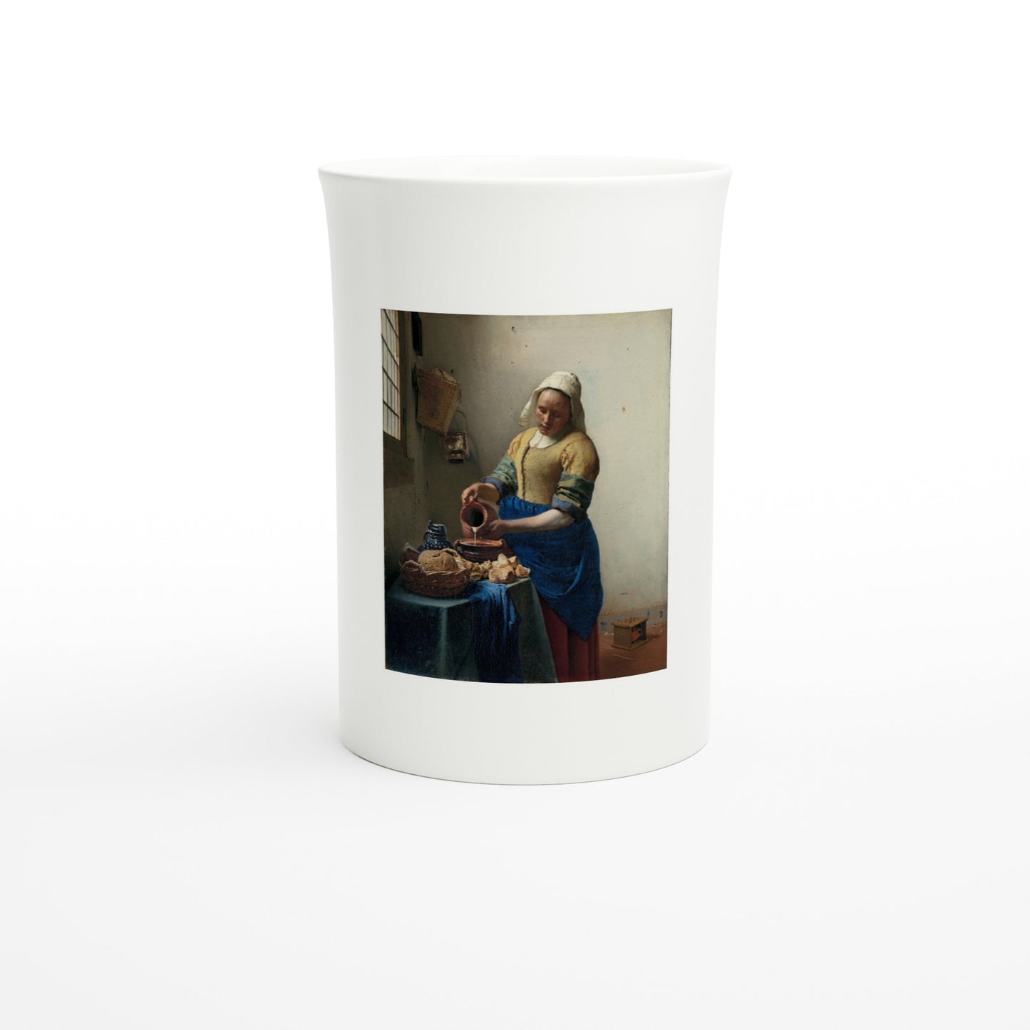 Vermeer, The Milkmaid c. 1660 – Tazzarte fine porcelain mug, front view