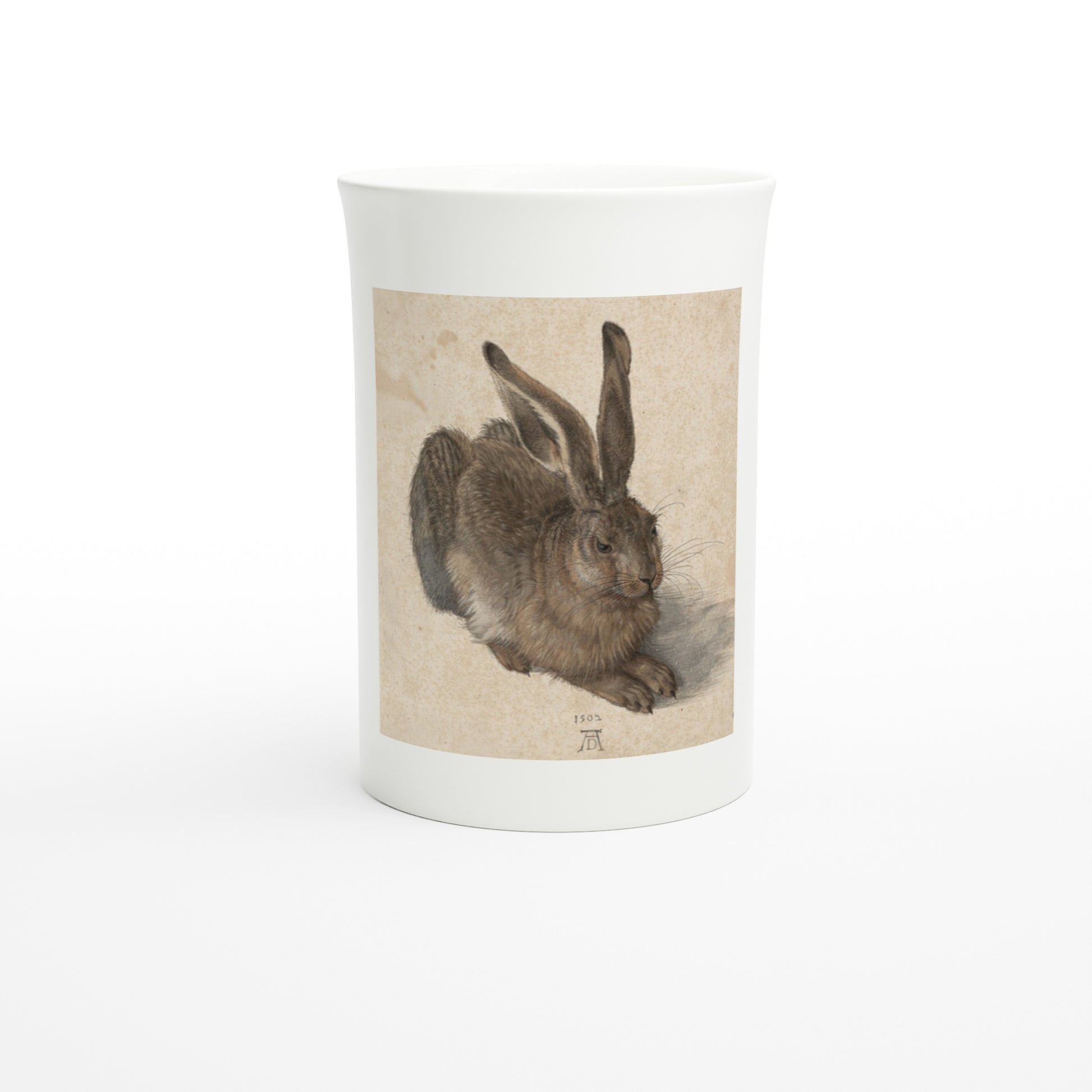 Albrecht Dürer – Feldhase (1502) – Tazzarte fine porcelain mug, front view