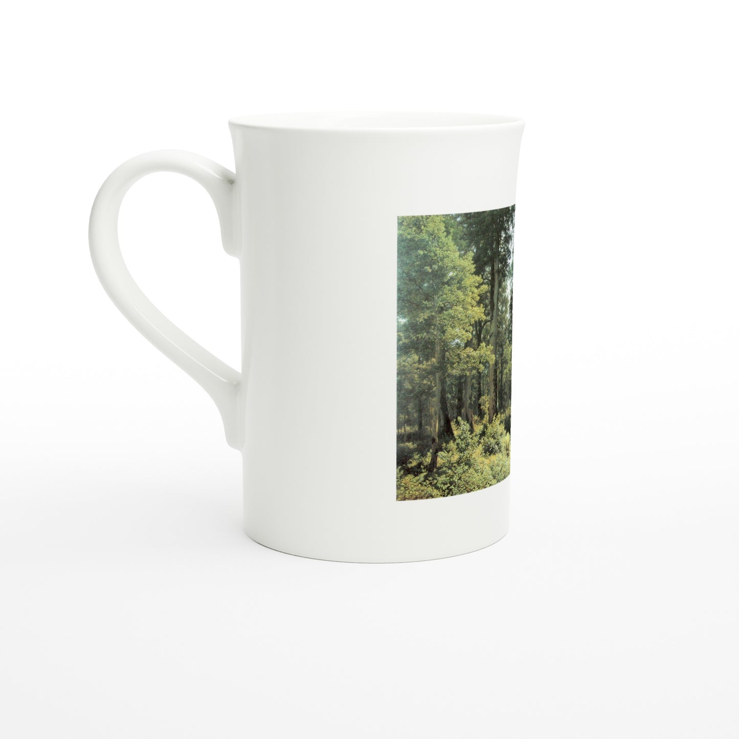 Tazzarte fine porcelain mug, left view