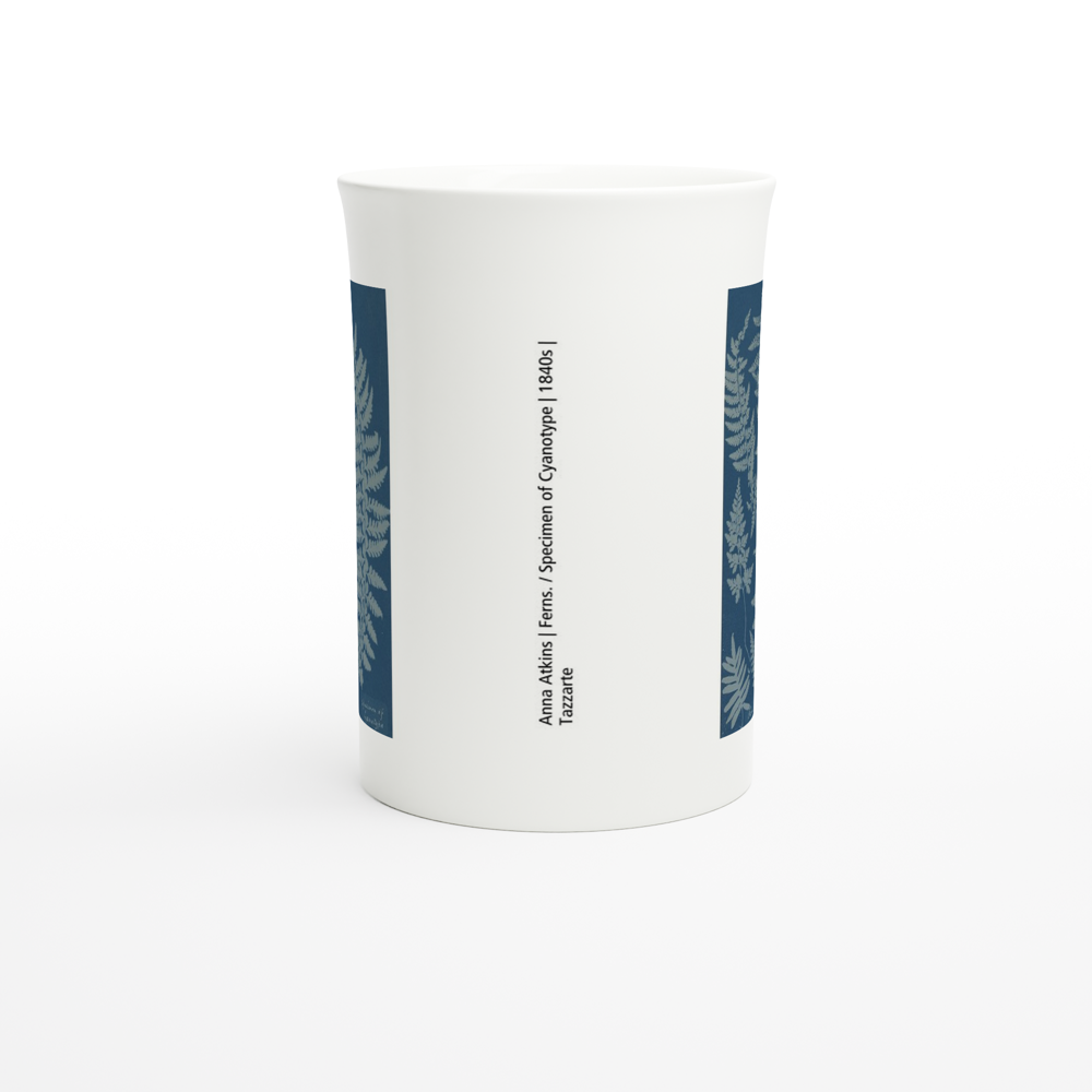 Anna Atkins – Cyanotype Botany Mug – Tazzarte fine porcelain art mug