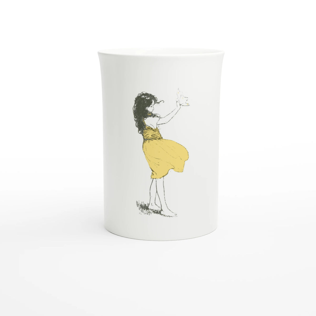 Jessie Willcox Smith, Heidi Waving, 1922 – 10 oz fine porcelain art mug, front view