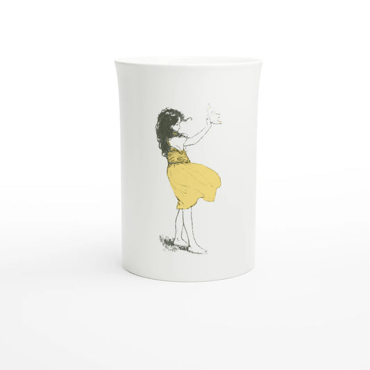 Jessie Willcox Smith, Heidi Waving, 1922 – 10 oz fine porcelain art mug, front view