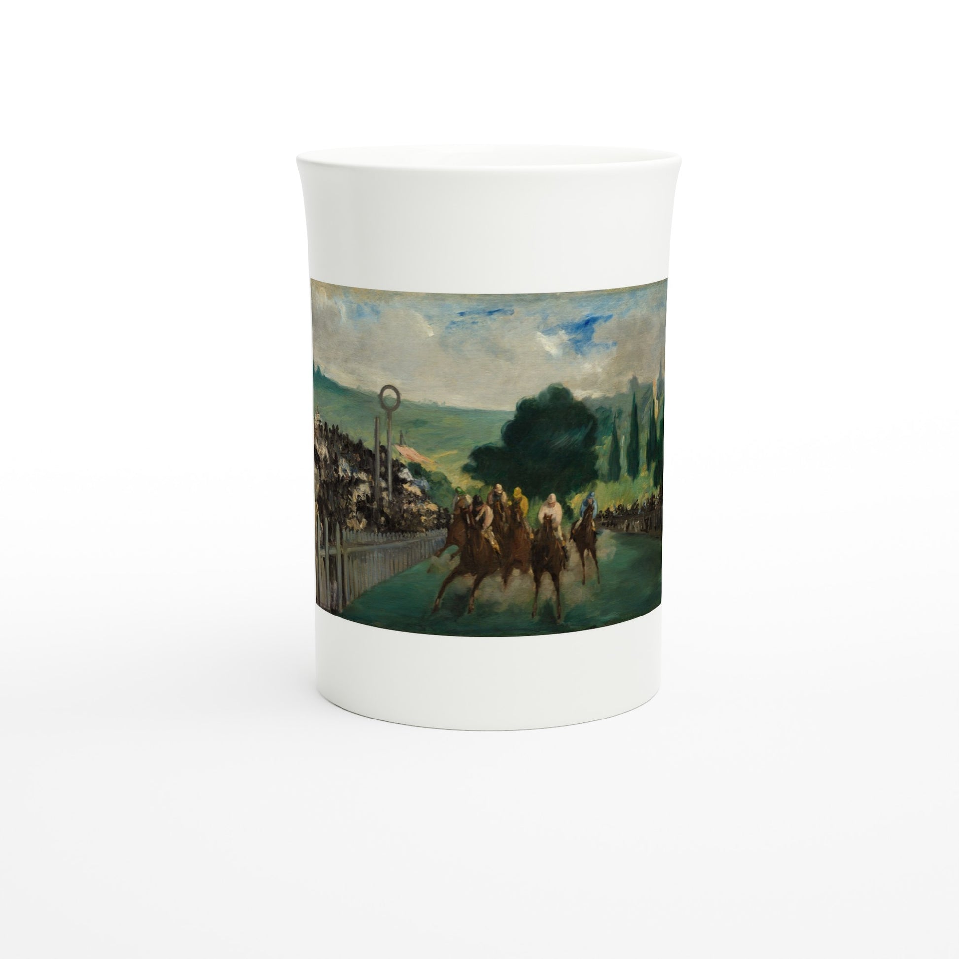 Édouard Manet – The Races at Longchamp, 1866 – Tazzarte fine porcelain mug, front view