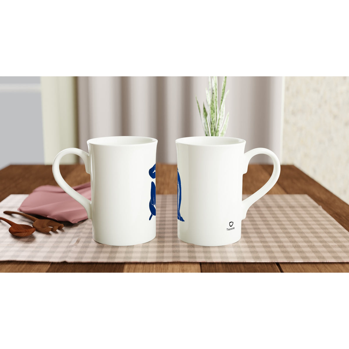 Henri Matisse – Blue Nude II – Tazzarte fine porcelain art mug in a table setting, view 2