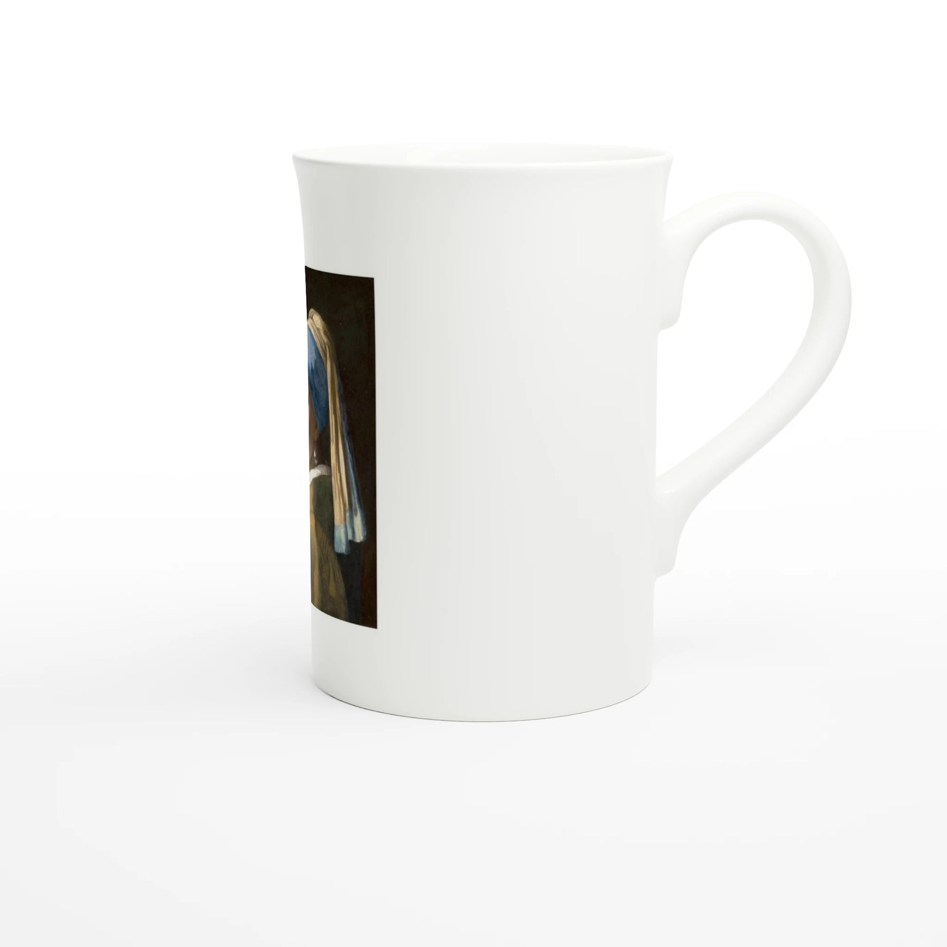 Tazzarte fine porcelain mug, side view