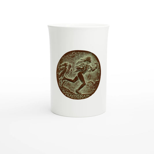 Hermon Atkins MacNeil – Hopi, Prayer for Rain, medal 1931 – Tazzarte fine porcelain mug, front view