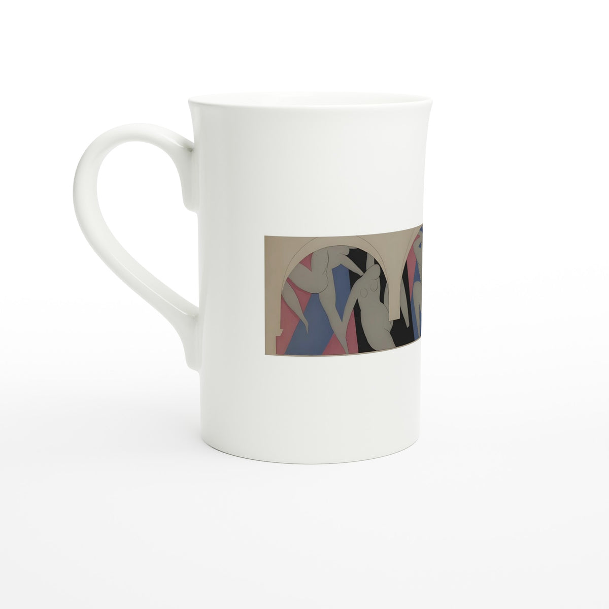 Tazzarte fine porcelain mug, left view
