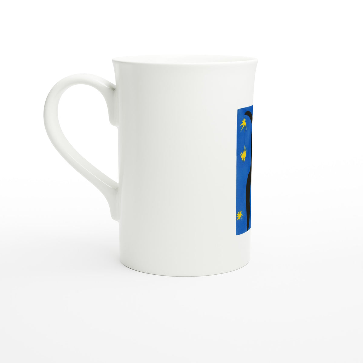 Tazzarte fine porcelain mug, left view