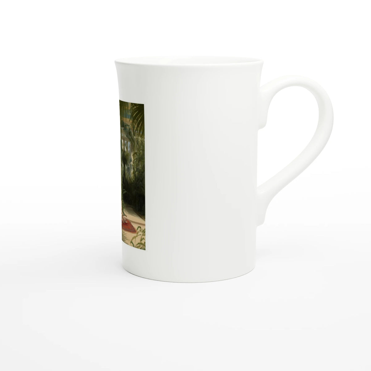 Tazzarte fine porcelain mug, side view