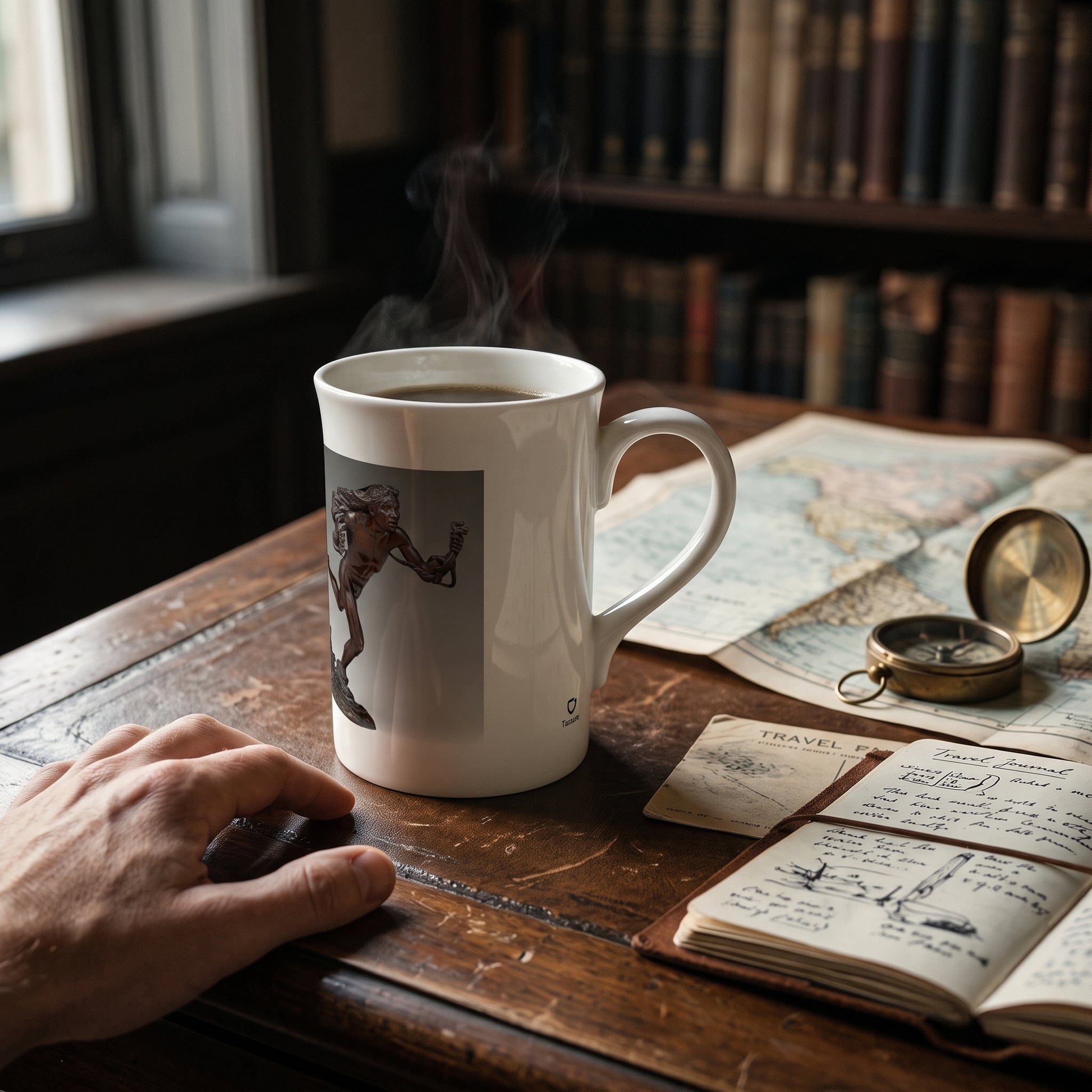 Moqui Prayer for Rain Mug – MacNeil, 1895 – Tazzarte mug shown in a lifestyle setting