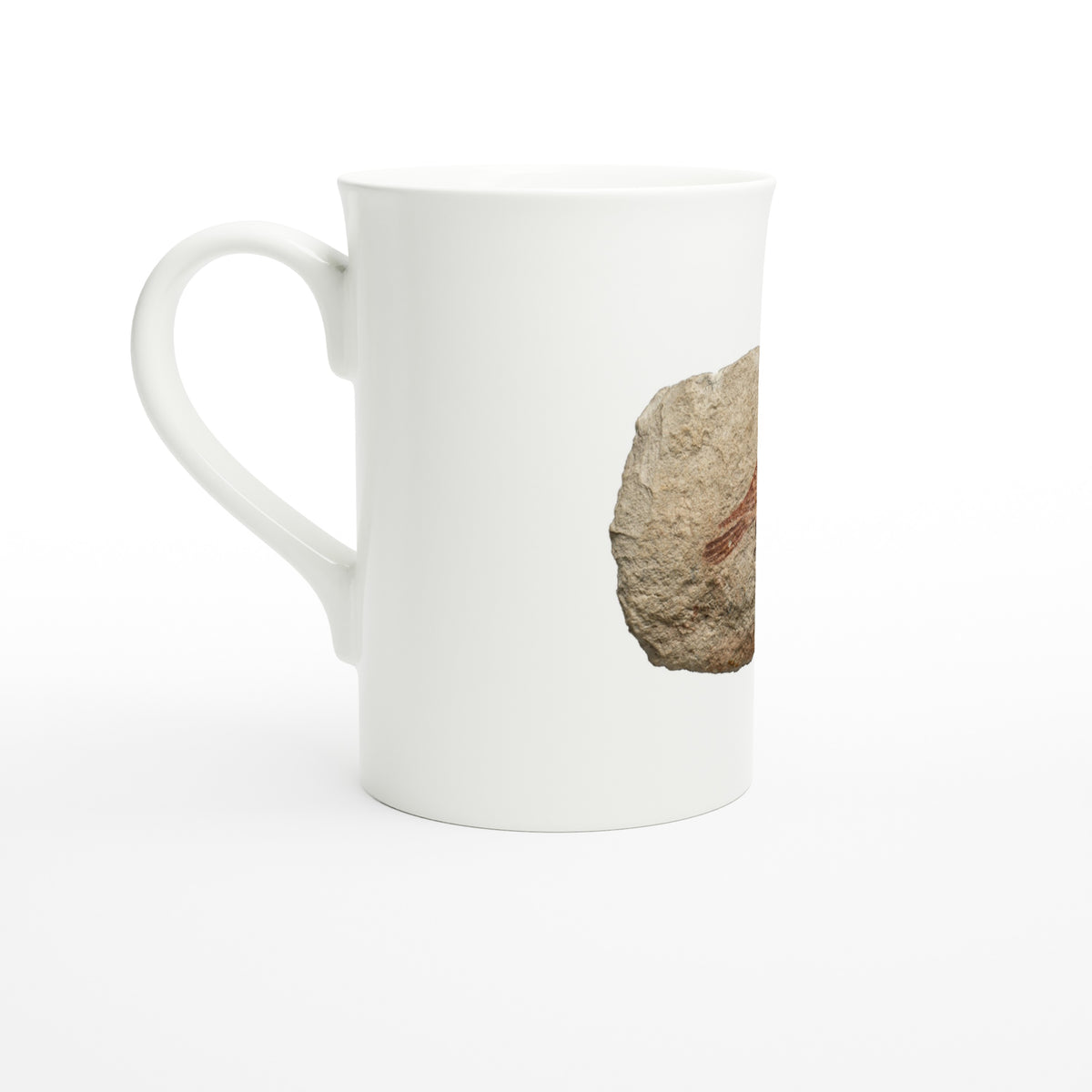 Tazzarte fine porcelain mug, left view