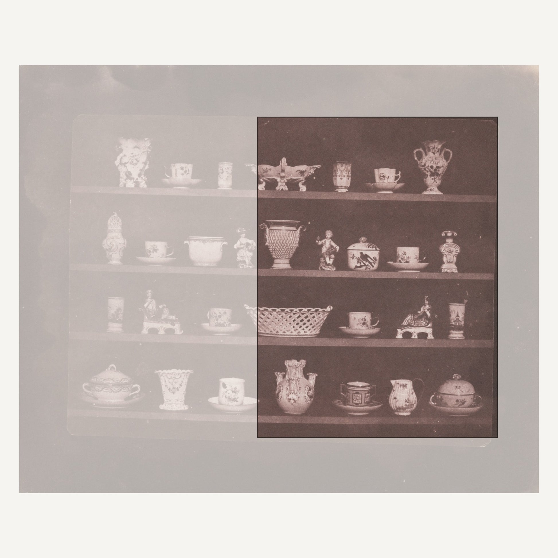 William Henry Fox Talbot, Articles of China, 1843–44 – the complete salted paper print at the Art Institute of Chicago (2015.74); the marked column is the one carried on the mug